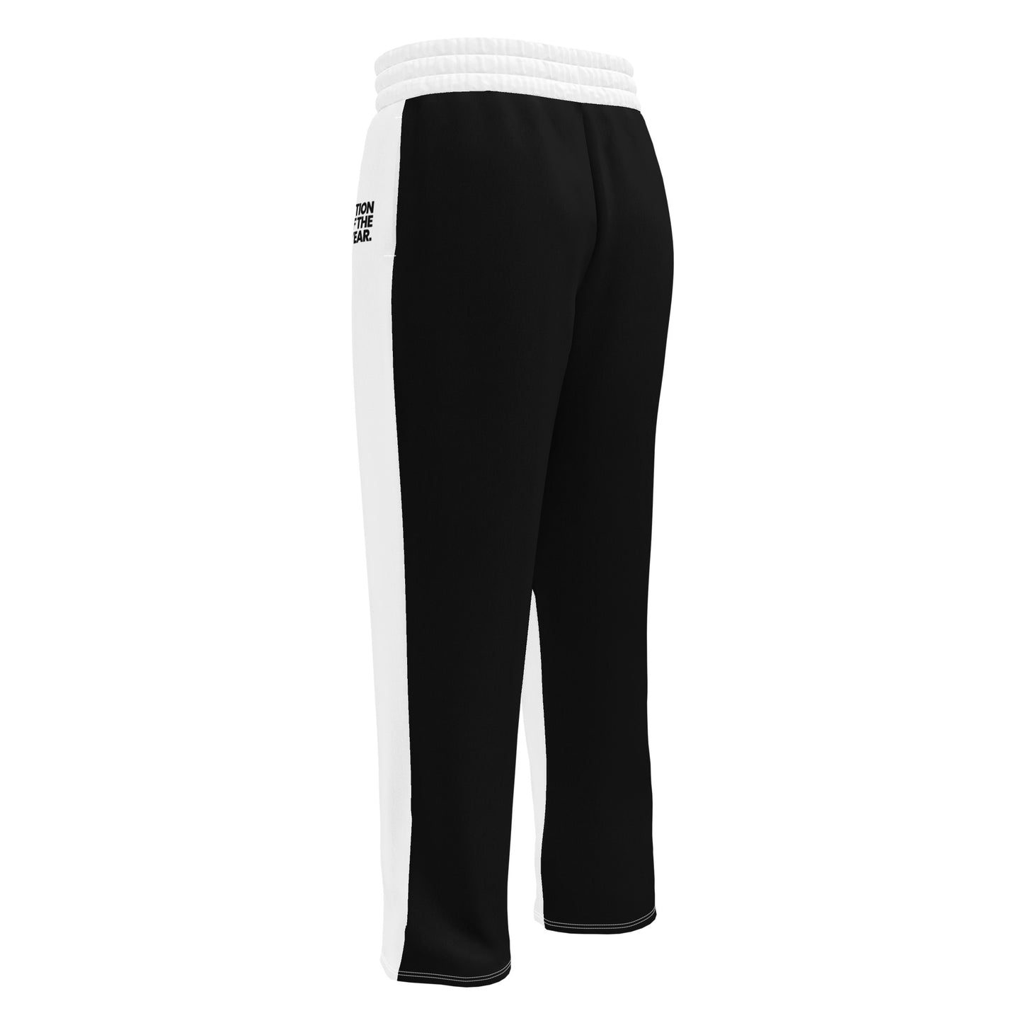 why hate? (Classic) White/Black Wide-leg joggers