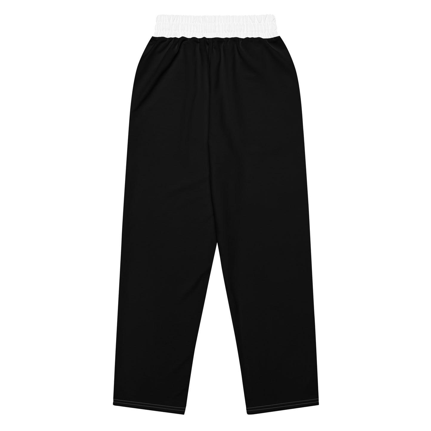 why hate? (Classic) White/Black Wide-leg joggers