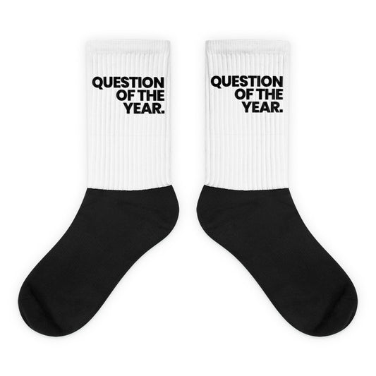 Question Of The Year - Black/White Socks